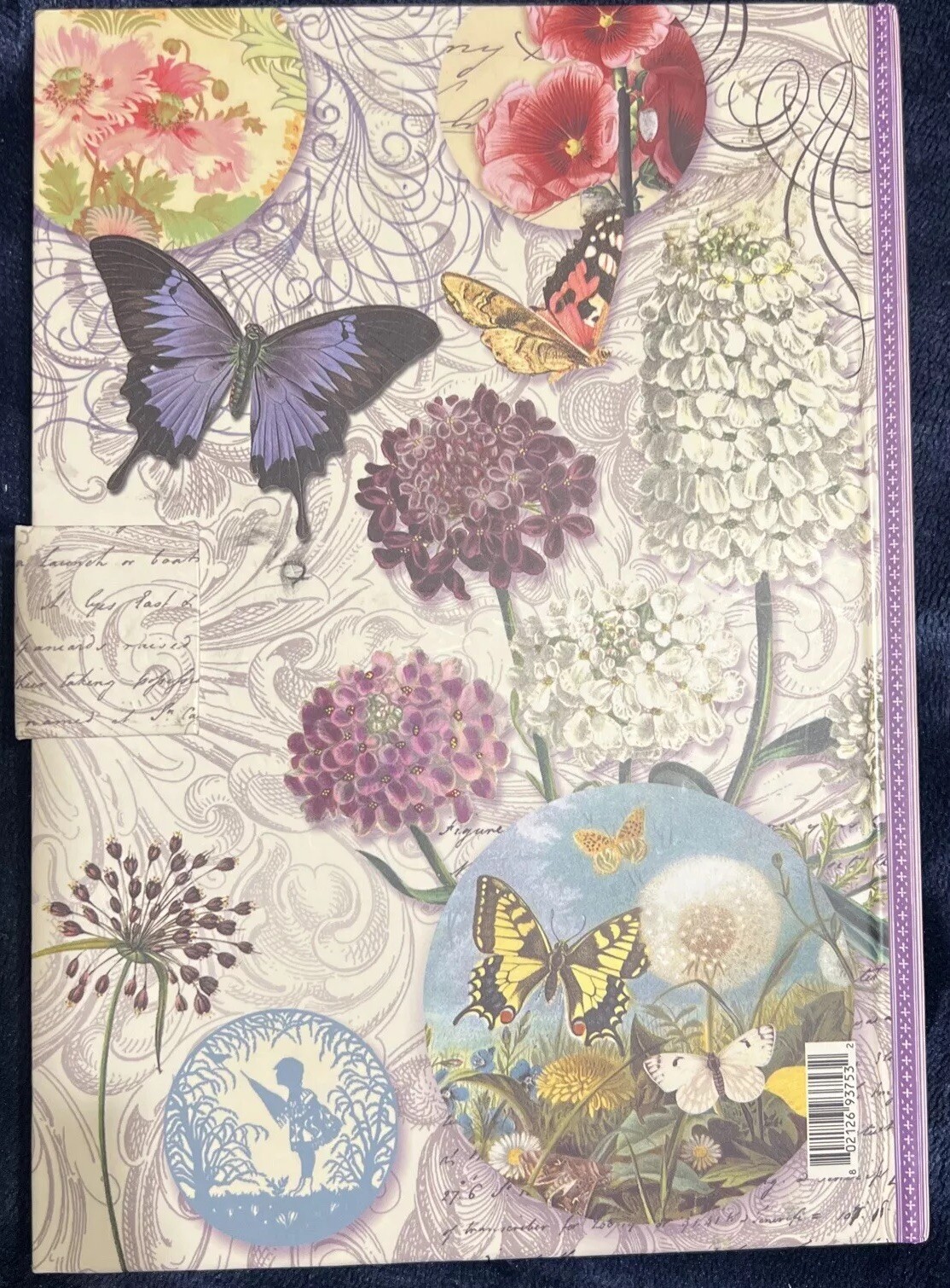 Punch Studio Journal Butterfly Dream w/ Jewel Brooch Closure 93753