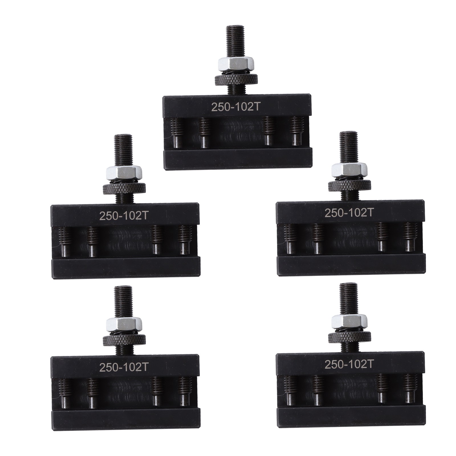 5pcs AXA 250-102XL Tool Holders 5/8″ Oversize Rapid Swap Turning Facing