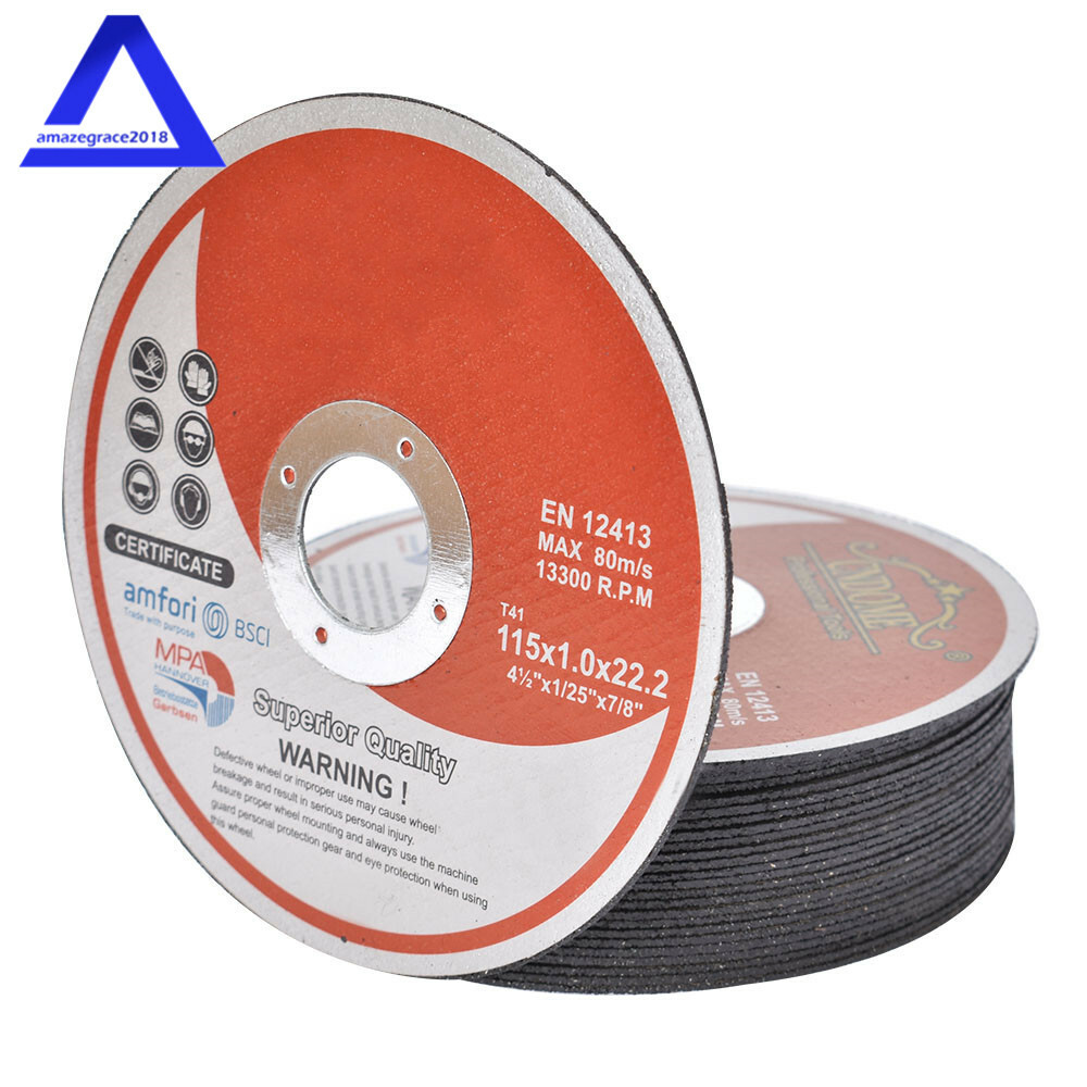 100 Pack 4-1/2″x.040″x7/8″ Cut-off Wheel – Metal & Stainless Steel Cutting Discs