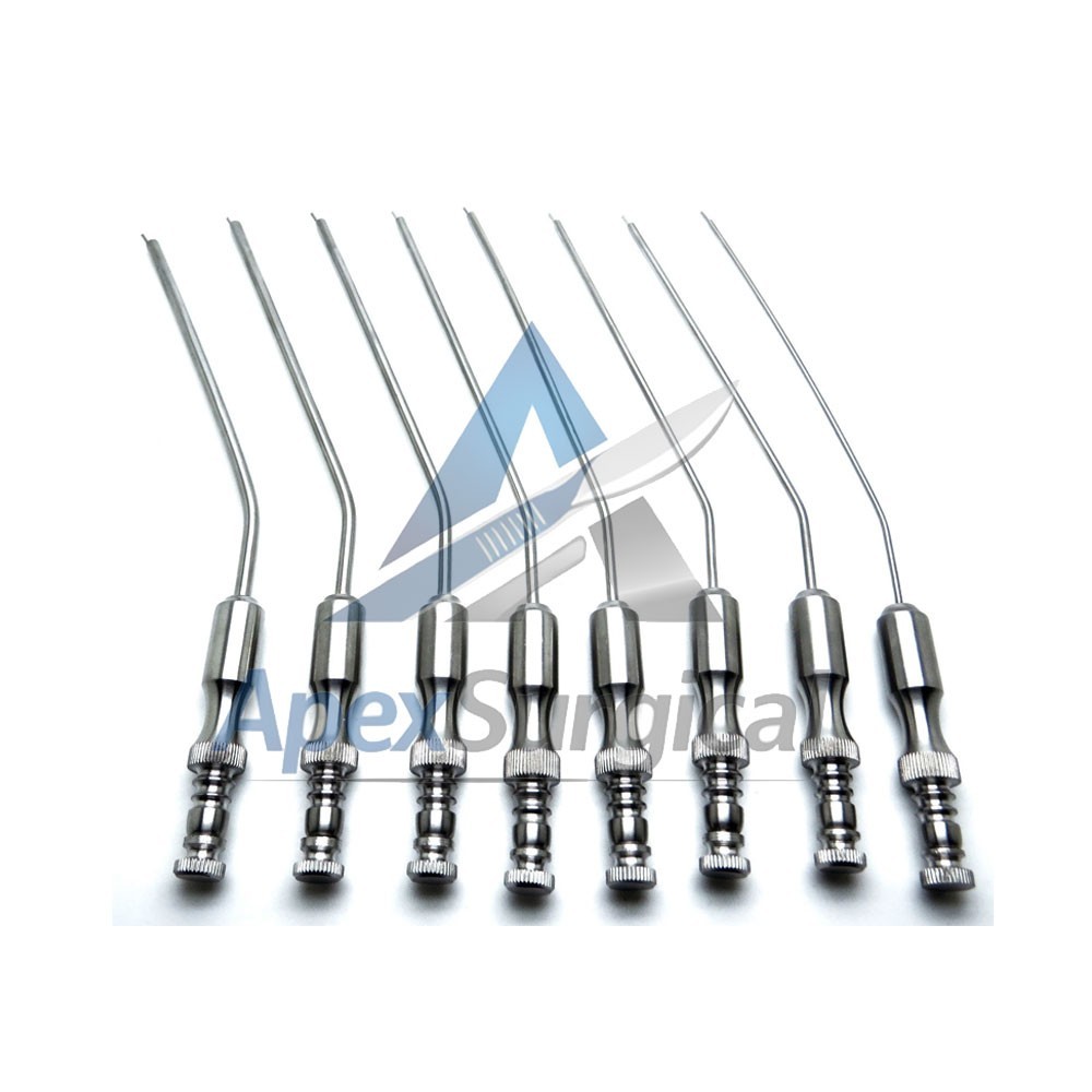 Frazier Suction Tubes 5,6,7,8,9,10,11,12 Surgical Diagnostic Instrument Set of 8