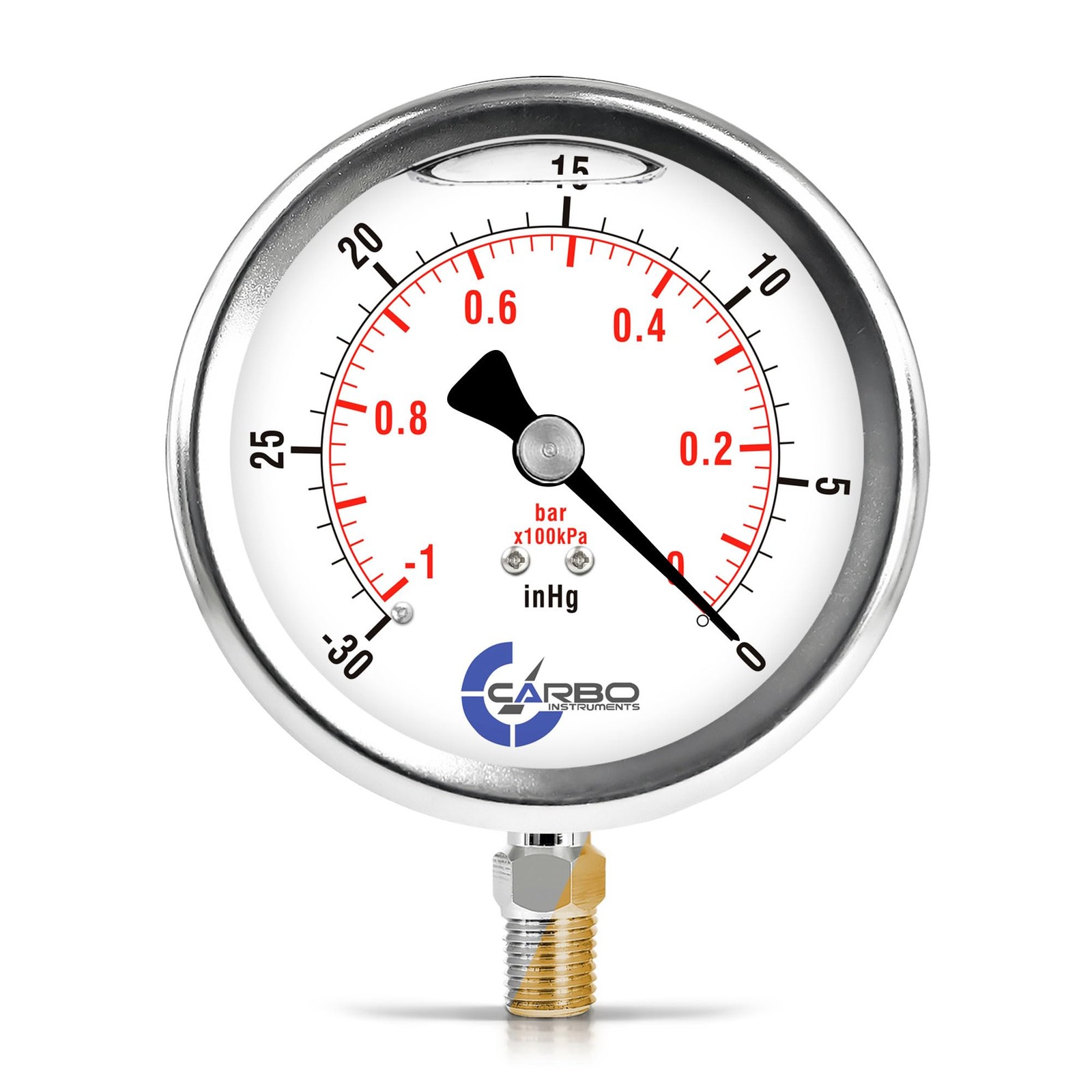 CARBO INSTRUMENTS 4″ Vacuum Pressure Gauge