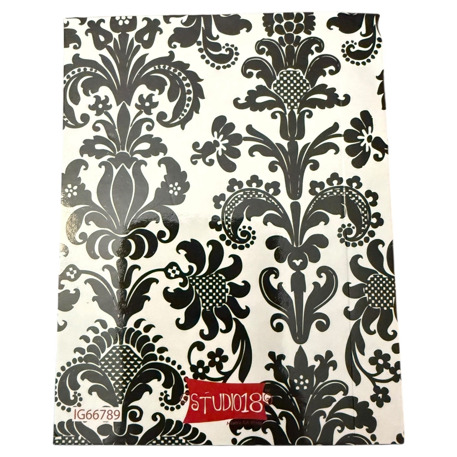 Studio 18 Paisley Black And White Mini Notepad With Pen