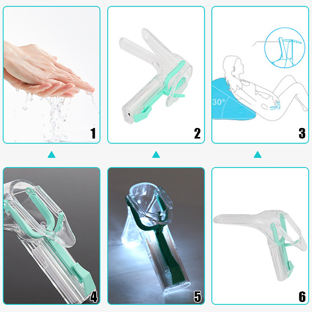 Medical LED Female Private Vaginal Speculum Illuminated Vaginal Expander w/Light