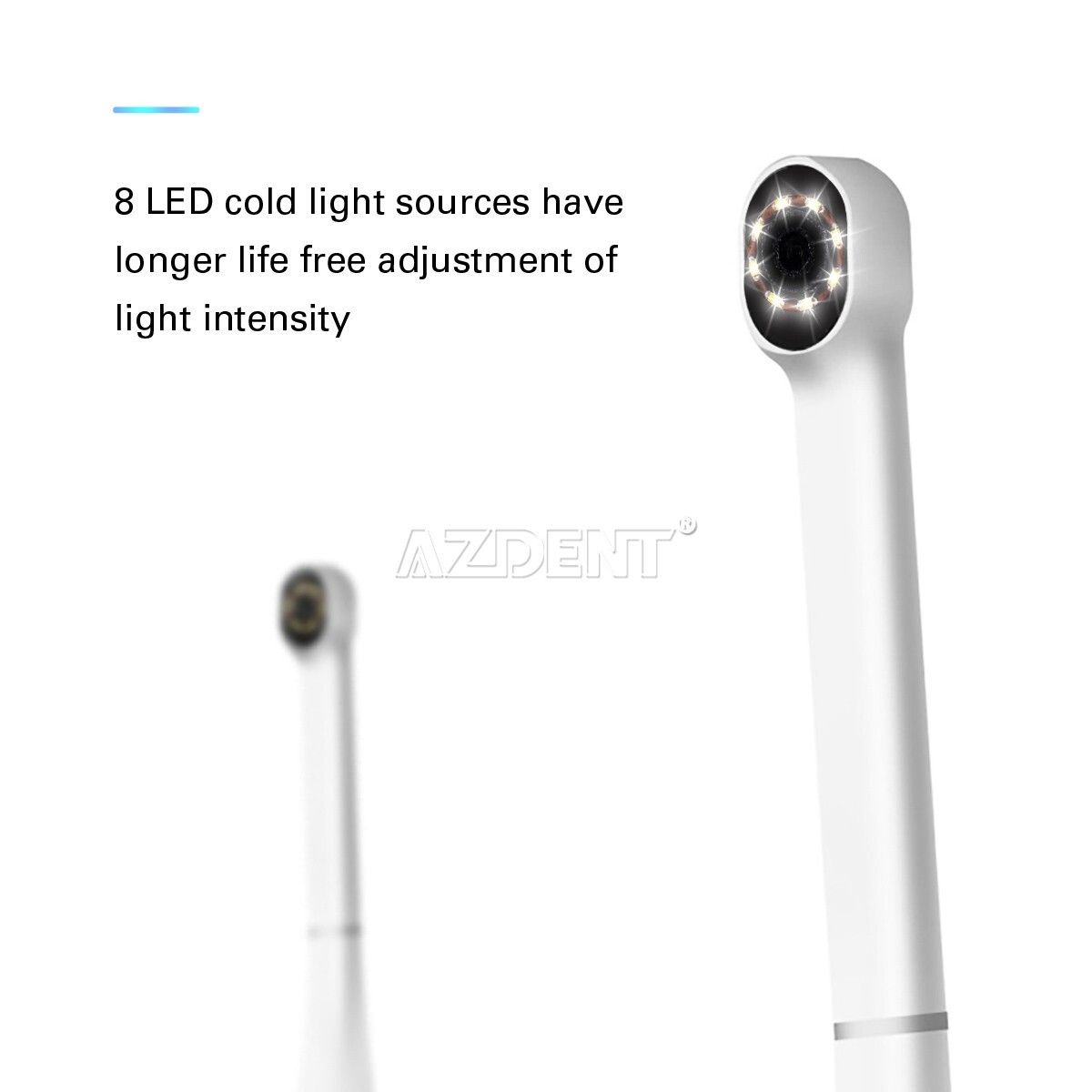 AZDENT Dental Intraoral Camera USB HD Camera 8 LED Lights 3-speed Adjustment