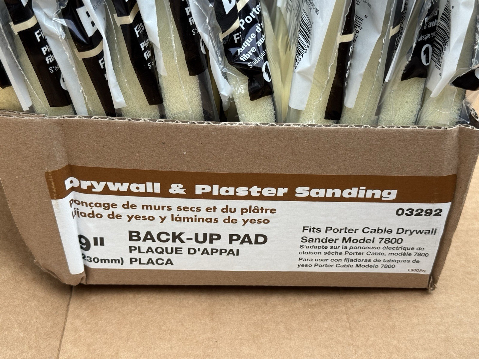Box of 10 – Norton Backup Pad For Porter Cable 7800 Drywall Sander Hook & Loop
