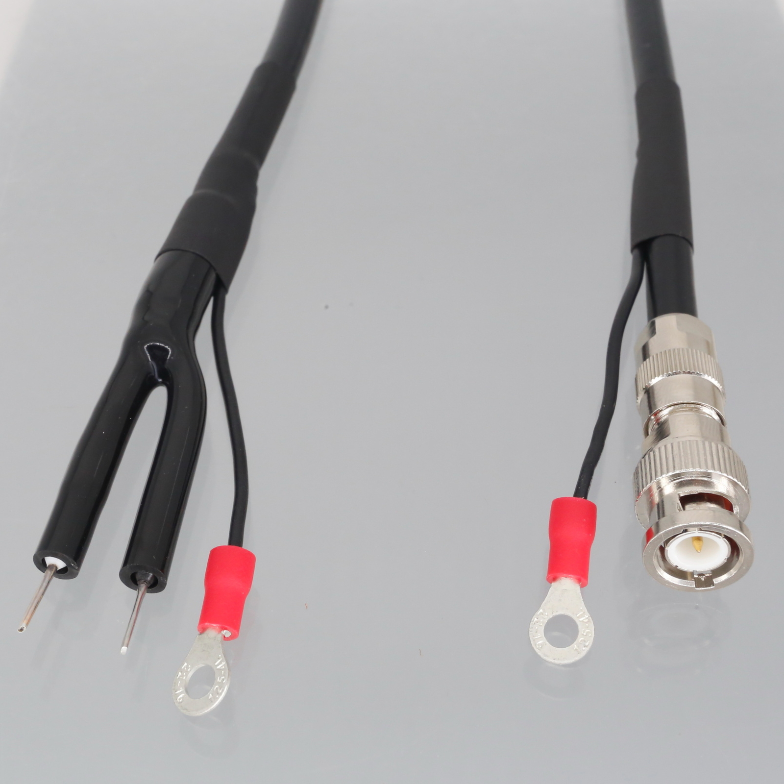 BNC to GND Clamp Bar Terminal Signal Cable Ultrasonic Detector Flow Transmitter