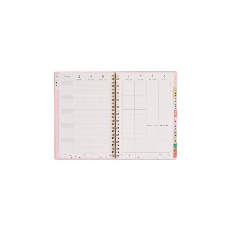 Happy Brands 2026-2027 6″x8.375″ Organized Liminal Garden Small 12 Months Twin