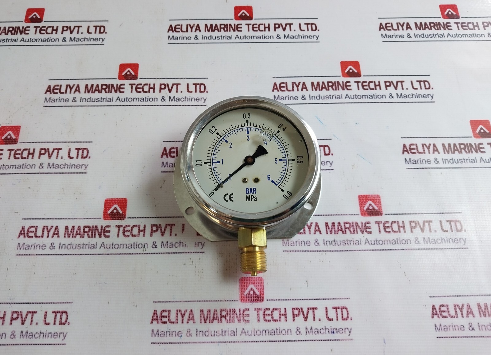 Econosto Pressure Gauges 0-6 BAR, 100mm 762.11.01.162, 1/2” PF