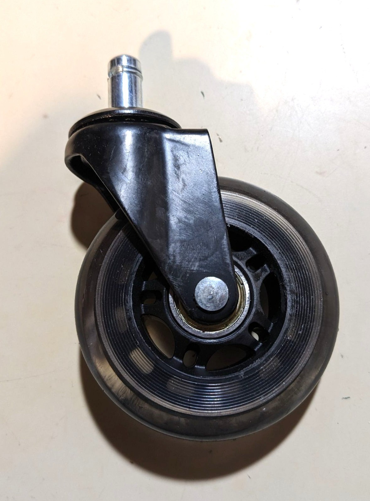 Everbuilt Black 3-Inch Rollerblade Office Chair Caster Wheel Replacement Quiet