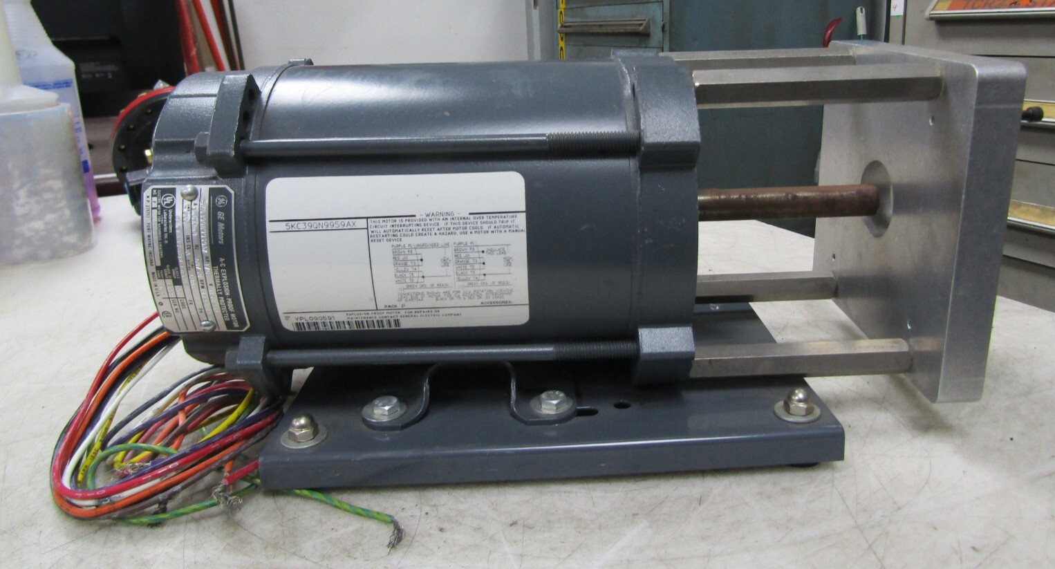 💥GE 1/6 HP EXPLOSION PROOF MOTOR 1725/1425 RPM 48Y FR 115/230V 5KC39QN9959AX