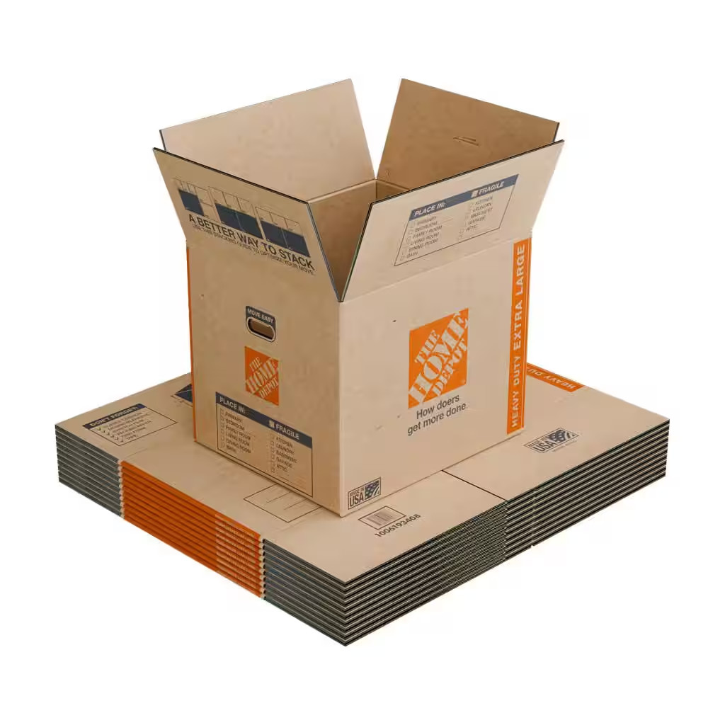 Extra Large Heavy Duty Moving, Shipping, Packing Box with Handles