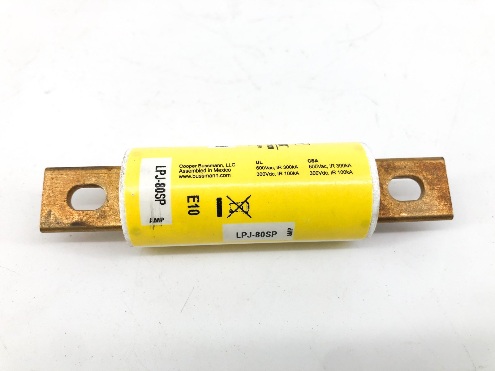 New Bussmann LPJ-80SP Dual Element Time Delay Fuse 80A 600VAC Class J 4XF41