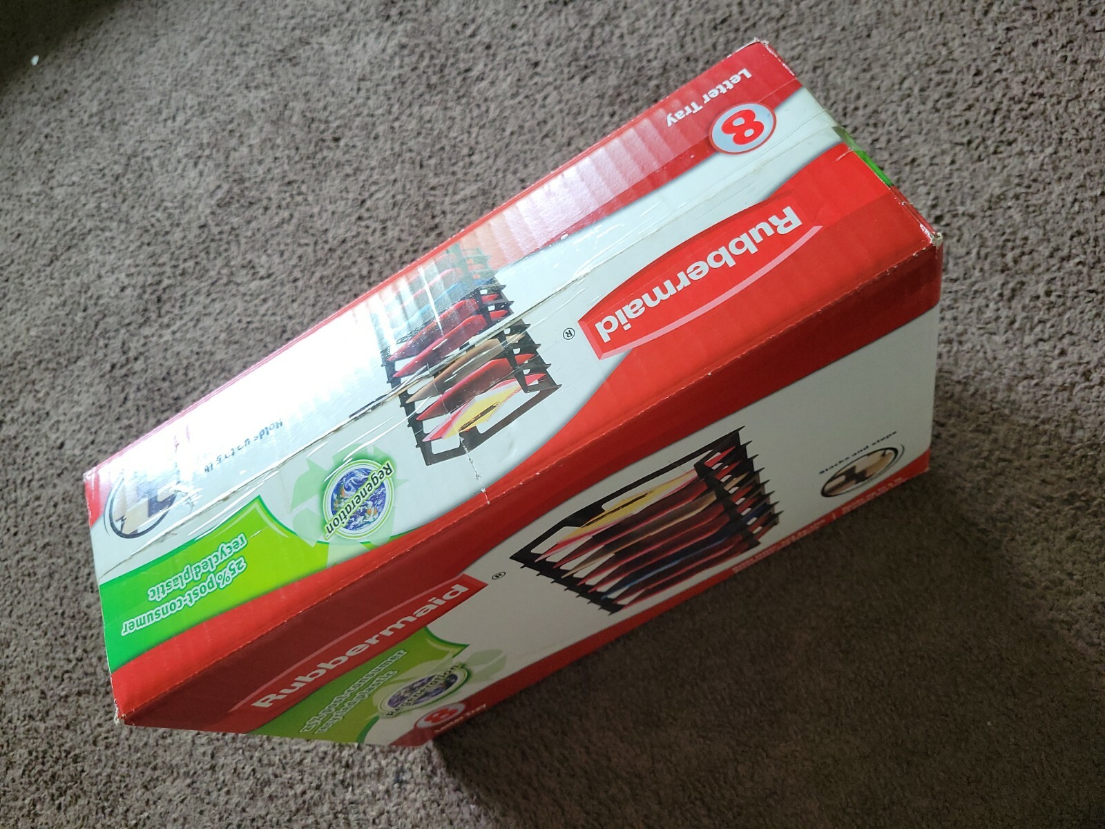 Rubbermaid Regeneration 8 Letter Tray Stacks and Steps NEW and Sealed Trays