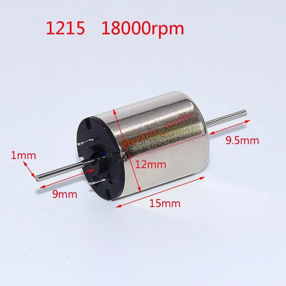 Micro 1PC 816 1015 1020 1215 1524 1725 Coreless Motor High Speed Dual-Shaft DIY