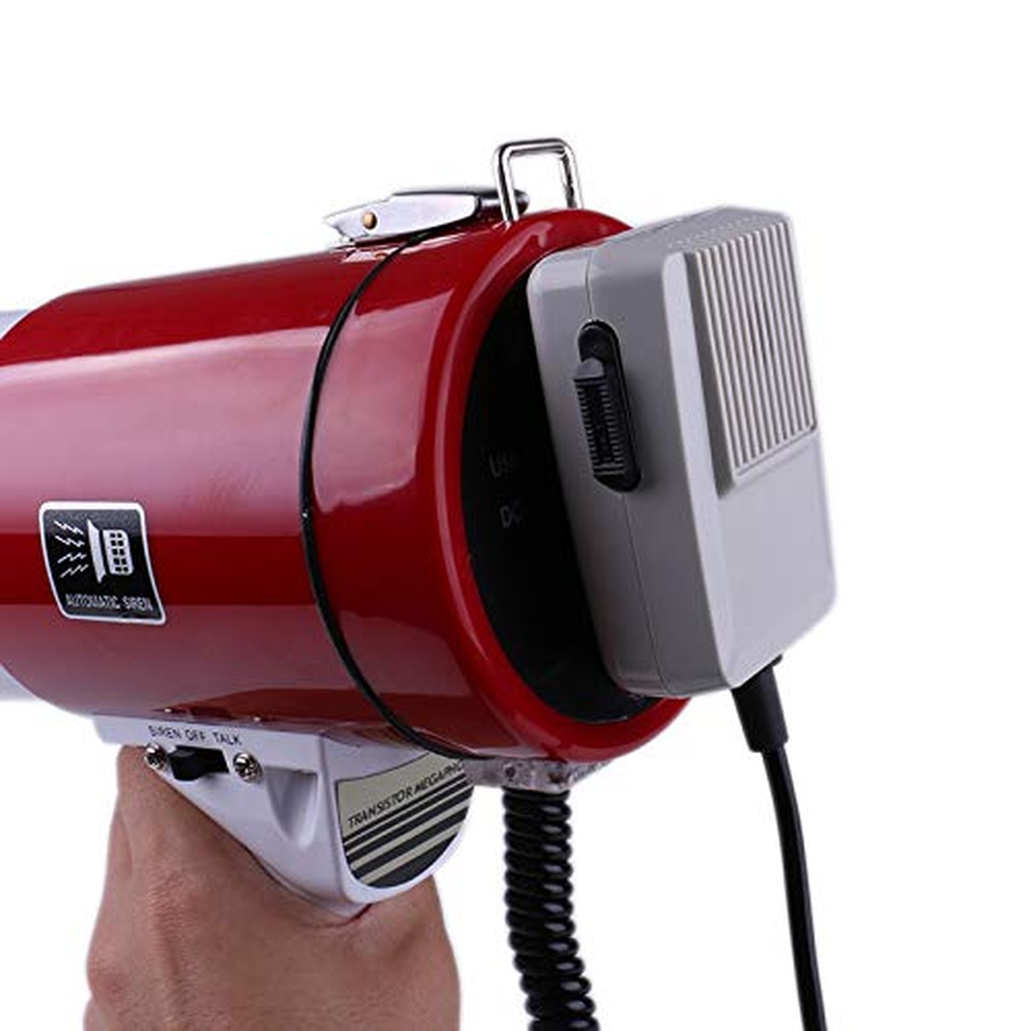 EX ELECTRONIX EXPRESS Rechargeable 50 Watt Loud Megaphone with Siren Bullhorn…