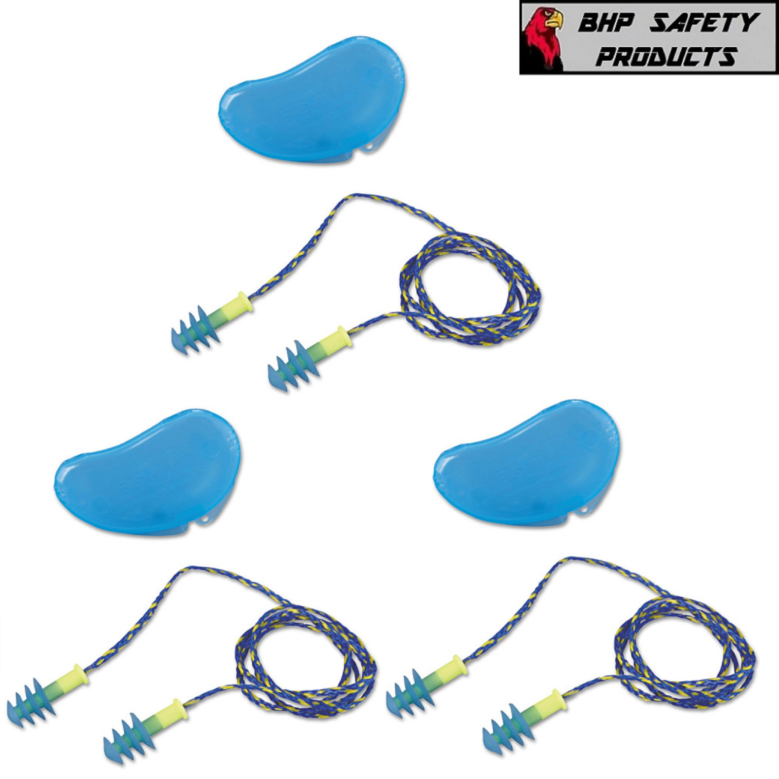 HOWARD LEIGHT FUS30-HP FUSION REUSABLE EAR PLUGS CORDED IN HEARPACK (3 PAIR)