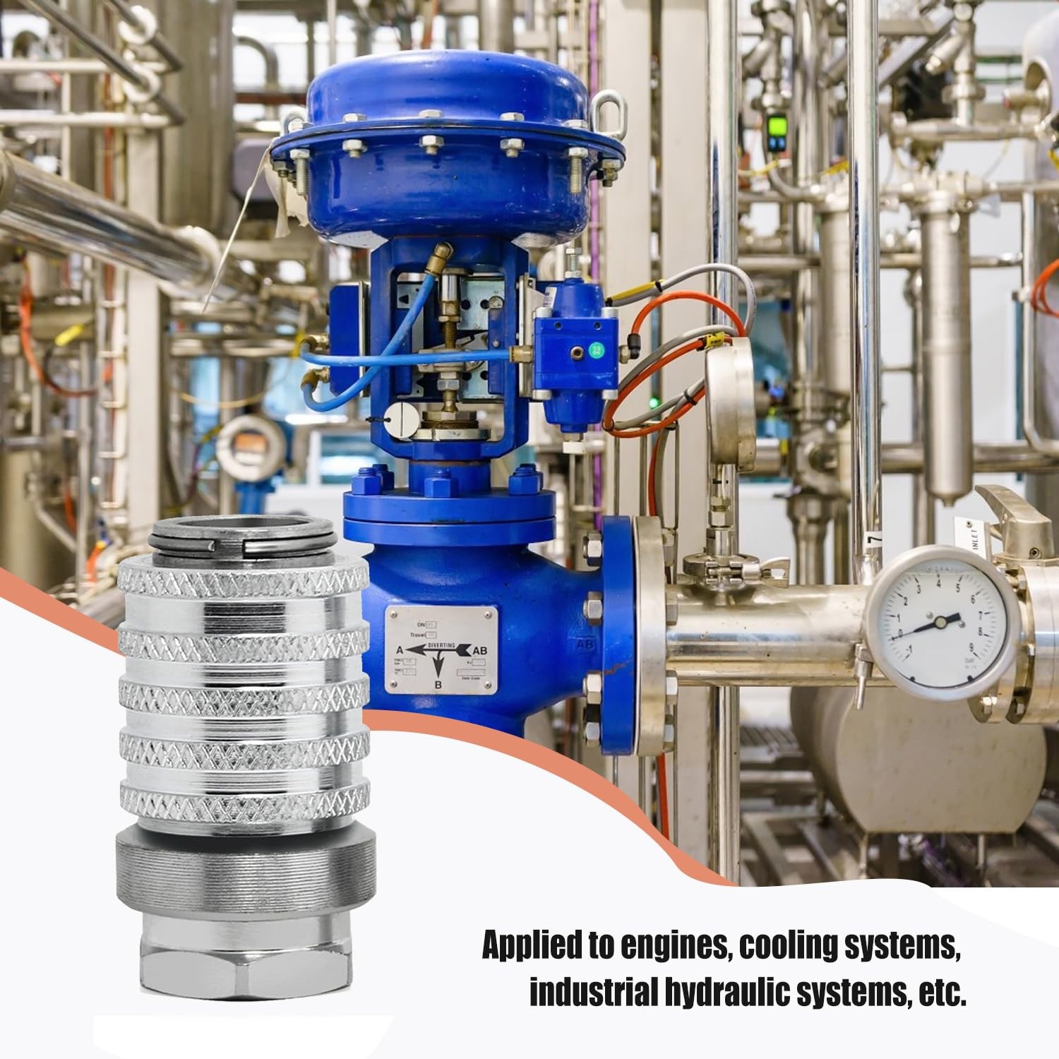 PD222 Series PD Steel Test Port & Diagnostic Equipment Quick Coupler with Female