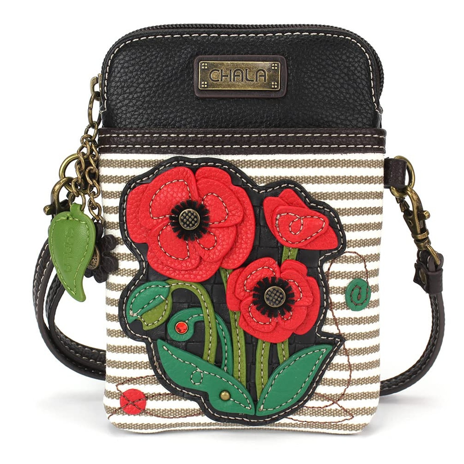 CHALA Plant Life Collection Cell Phone Crossbody Purse-Women PU Leather/Canva…