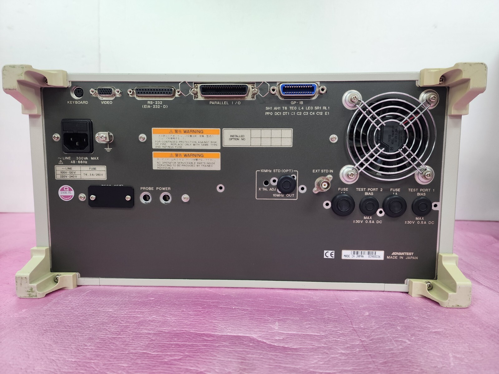 ADVANTEST R3753BH Network Analyzer, 5 Hz to 500 MHz