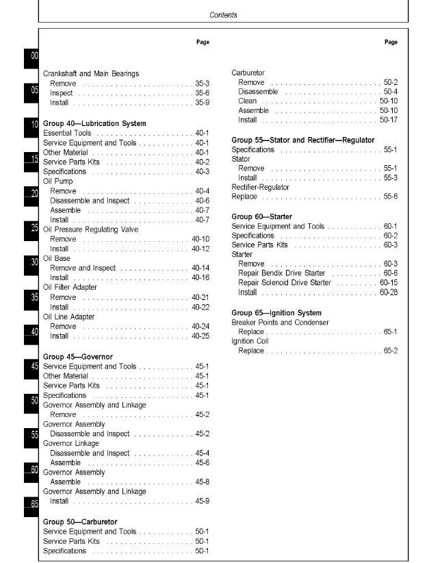 Onan B43E B43G P218G B48G P220G T260 Engine Service Repair Shop Overhaul Manual