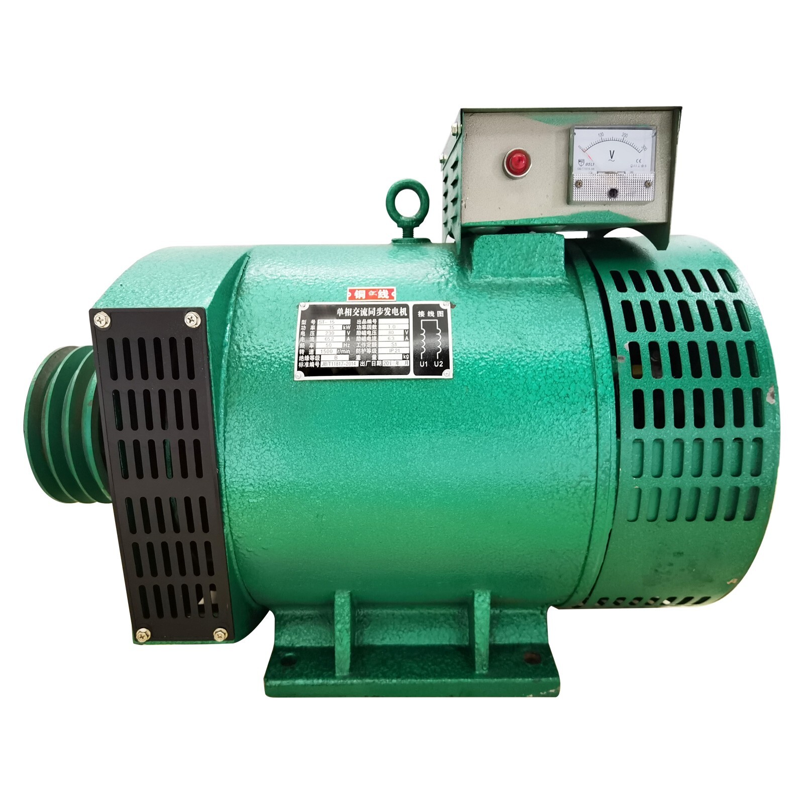 220V 15KW Single-Phase Diesel Generator Pure Copper Motor 1500RPM 65.2A IP21