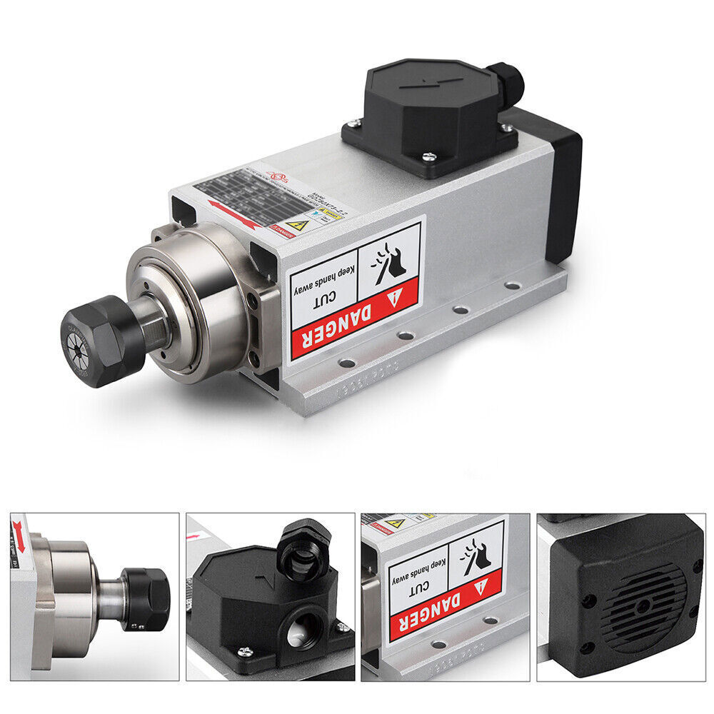 Flange Spindle Motor Air-cooled 1.5kw/2.2kw/3.5kw/4.5kw/6/7.5KW CNC Woodworking