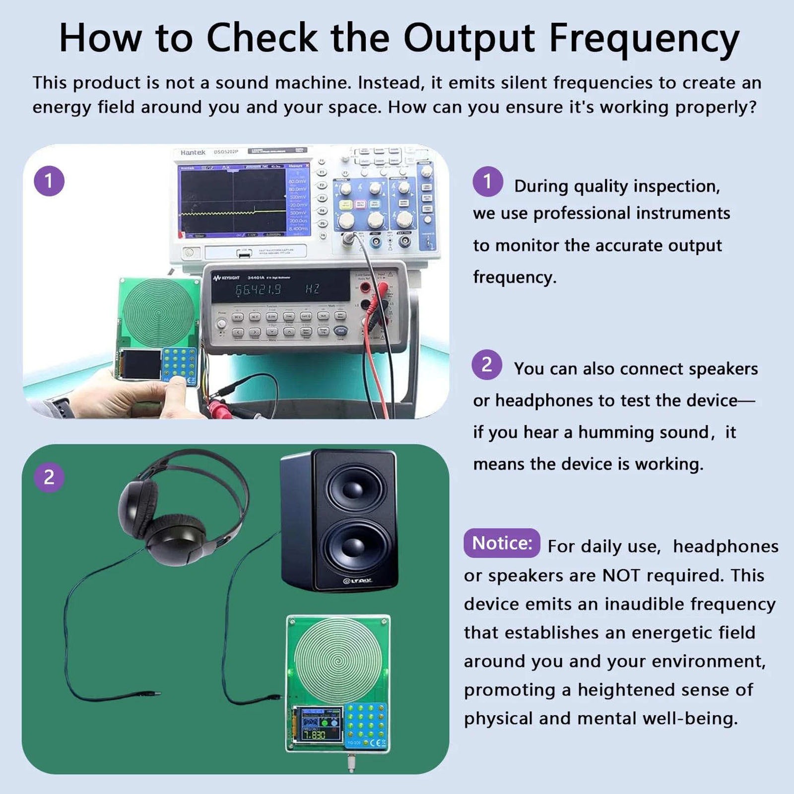 Low Frequency Wave Generator with 7.83Hz Default and 0.001Hz-200kHz Tuning