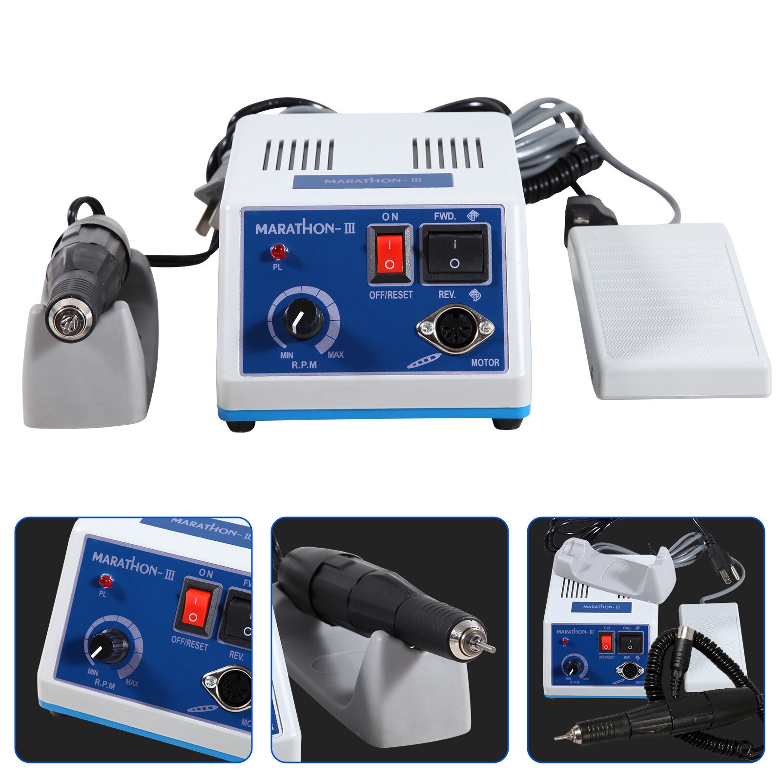 Dental Lab Marathon-III Electric Micromotor Polishing / 35K rpm Motor Handpiece