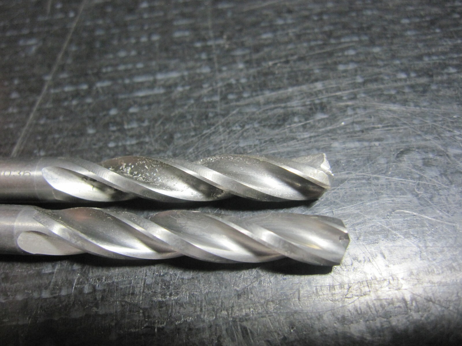 2 used Guhring 6.500mm 3fl 3 flute carbide drill