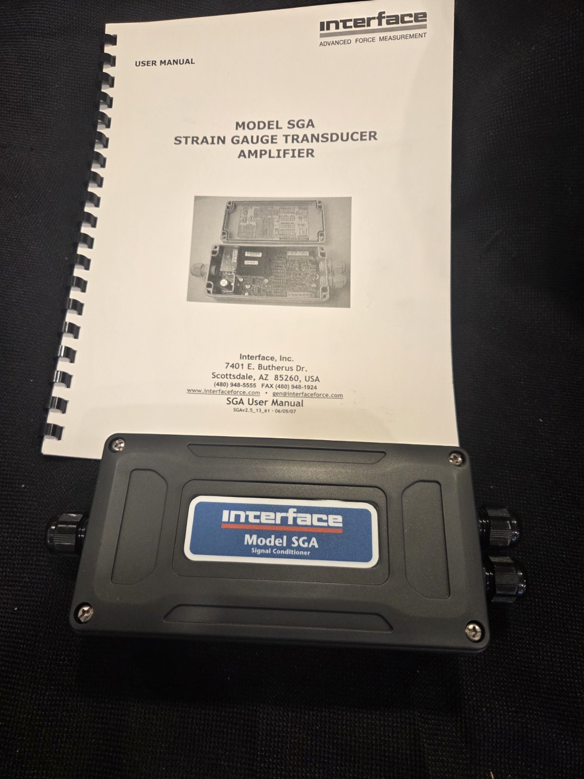 Interface SGA-A Strain Gauge Load Cell Powered Signal Conditioner, 110-230VAC