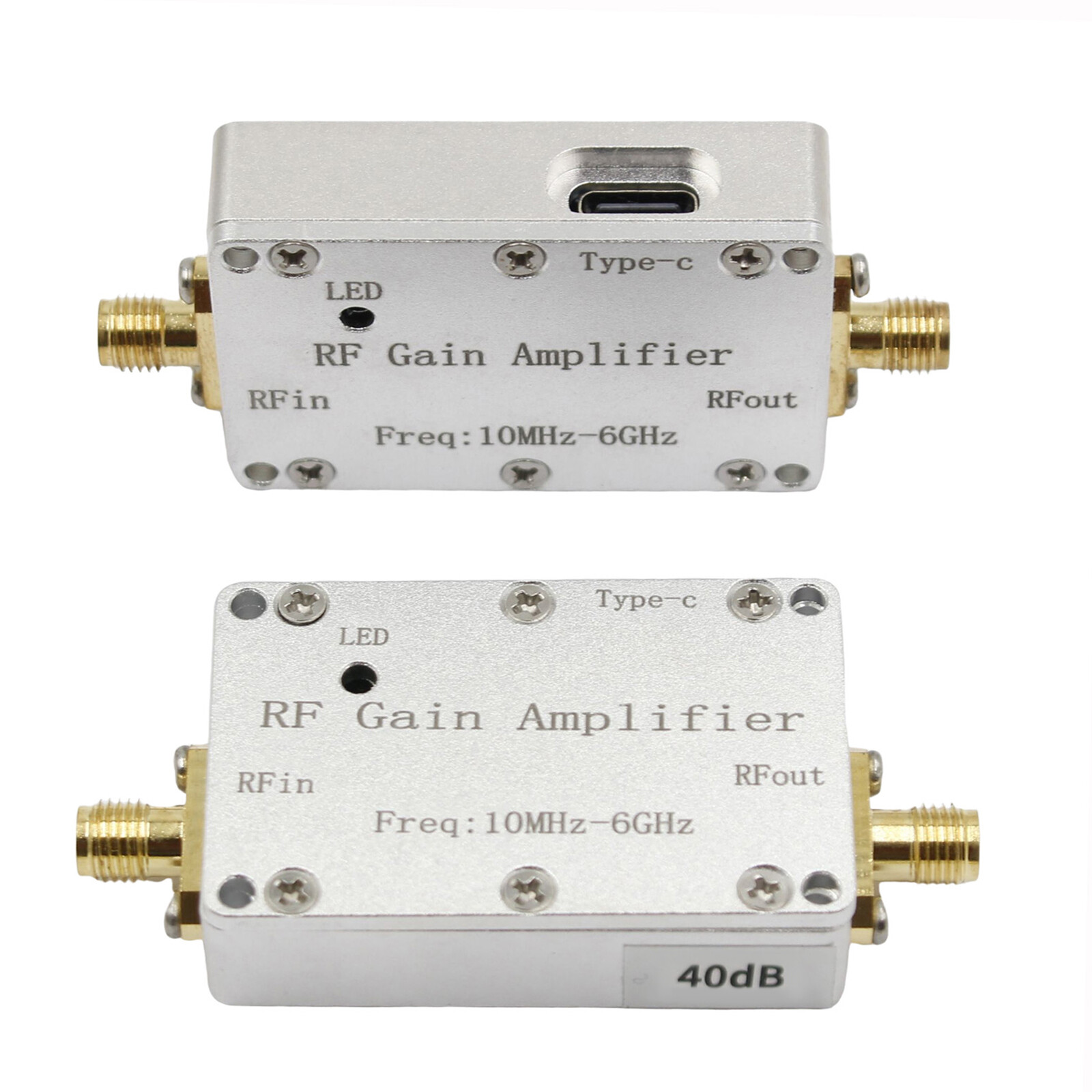 10M-6GHz RF Amplifier 40dB High Gain Driver Receiving Amplifier Signal Module US