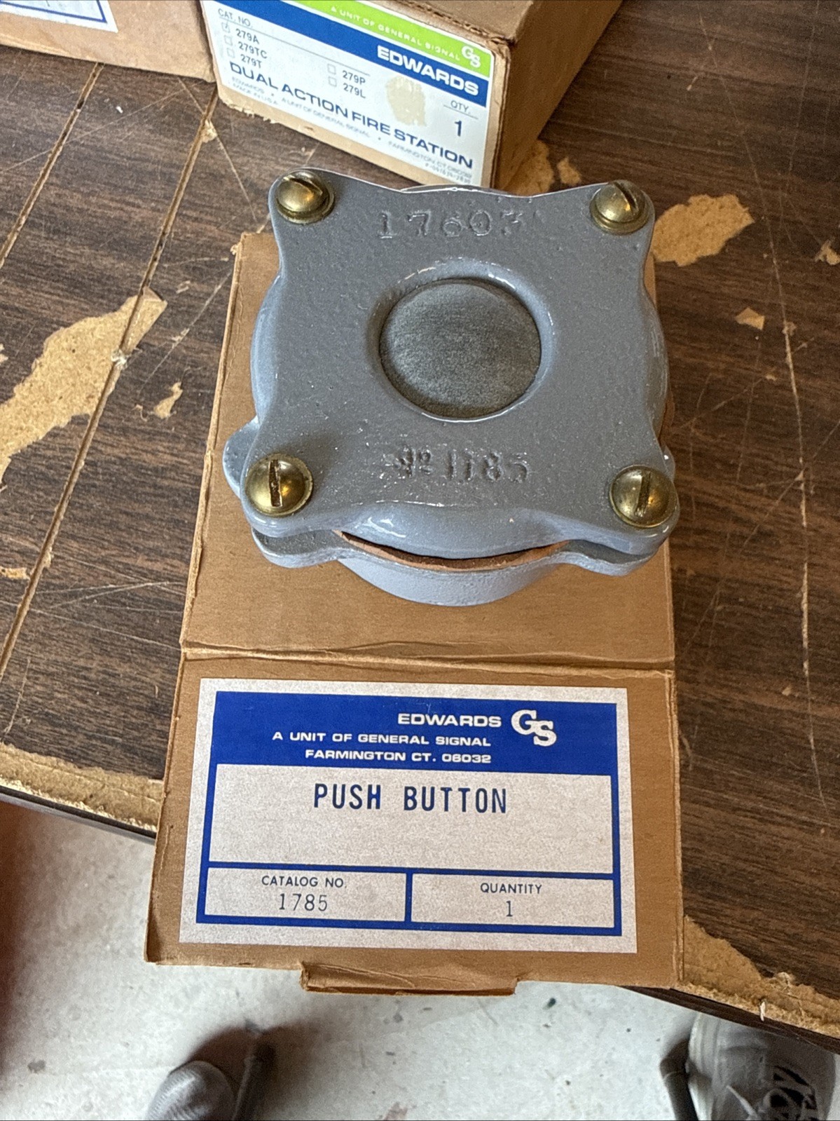 NEW EDWARDS SIGNALING 1785 WEATHERPROOF PUSHBUTTON