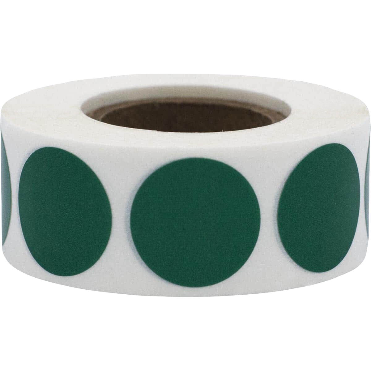 Circle Dot Stickers | 0.75″ Inch Round | 500 Pack | Pick One Color