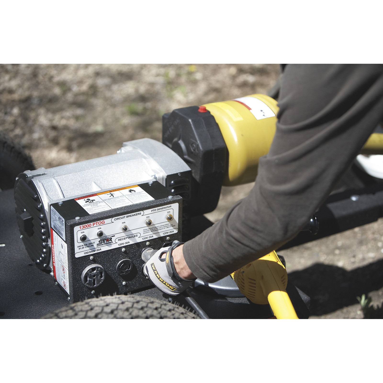 NorthStar PTO Generator, 13,000 Surge Watts, 12,000 Rated Watts, 24 HP Required