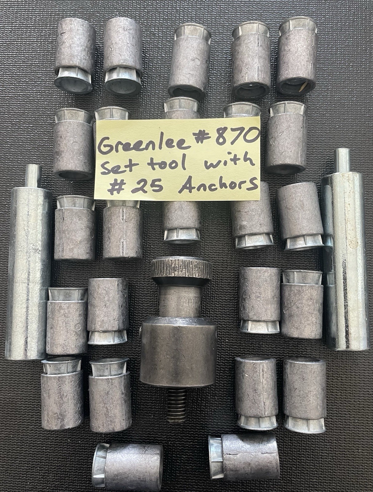Greenlee 870 Screw Anchor Expander Size 3/8″ – 16 Genuine Set Tool #25 Anchors