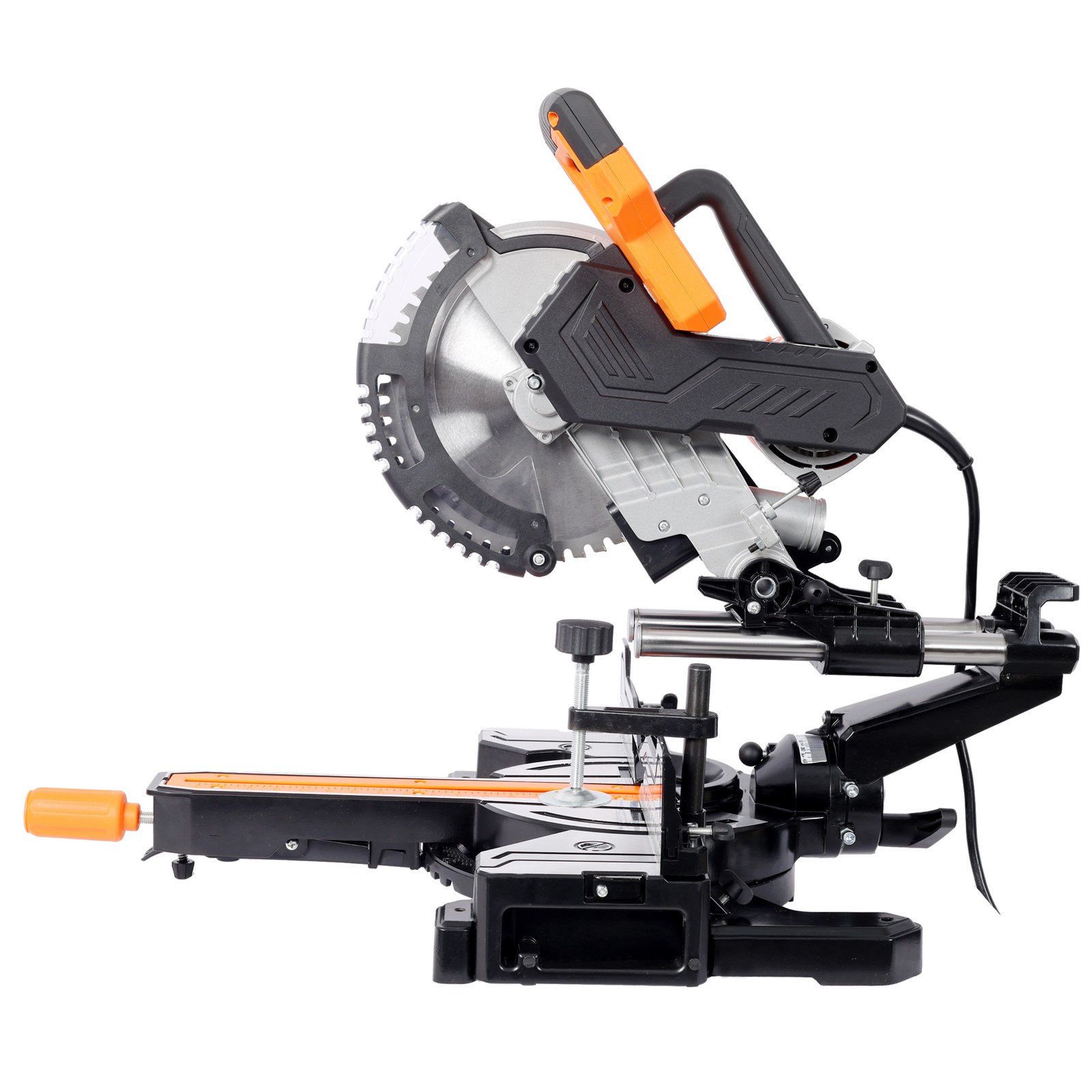 10″Dual Bevel 2 Speed Sliding Miter Saw w/LED,48T Blade,0-45°Bevel,5000/3200 RPM