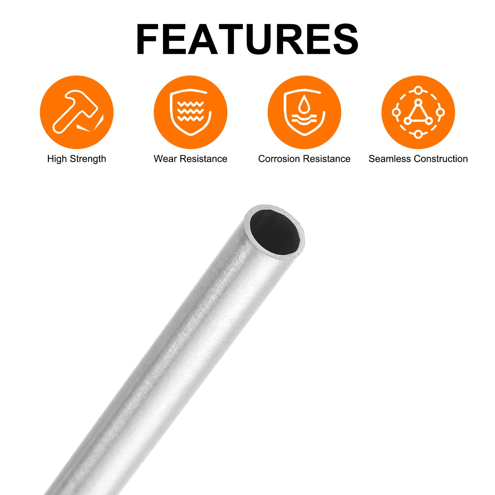 5Pcs 5x1x300mm 304 Stainless Steel Tube Metal Tubing for Industry Machinery