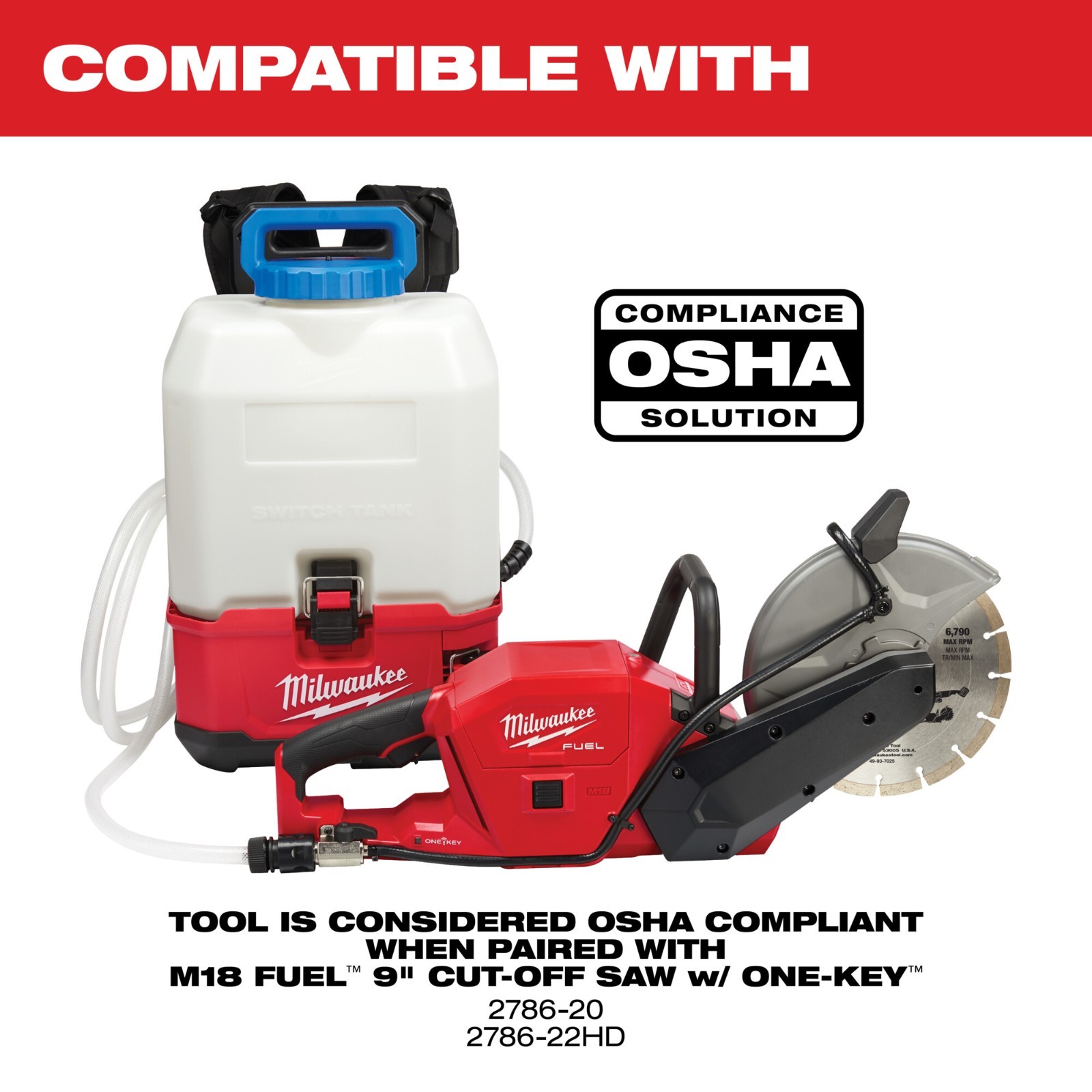 Milwaukee 2820-21WS M18 4-Gallon Backpack Water Supply Kit Battery& Charger