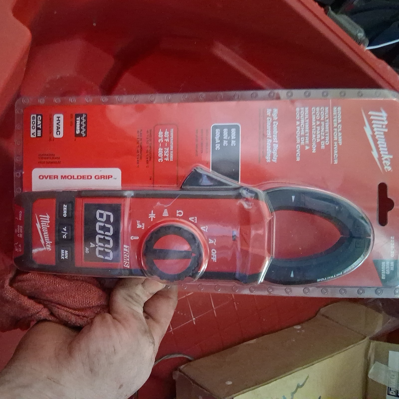 Milwaukee 2236-20 Clamp Meter for HVAC/R – Red