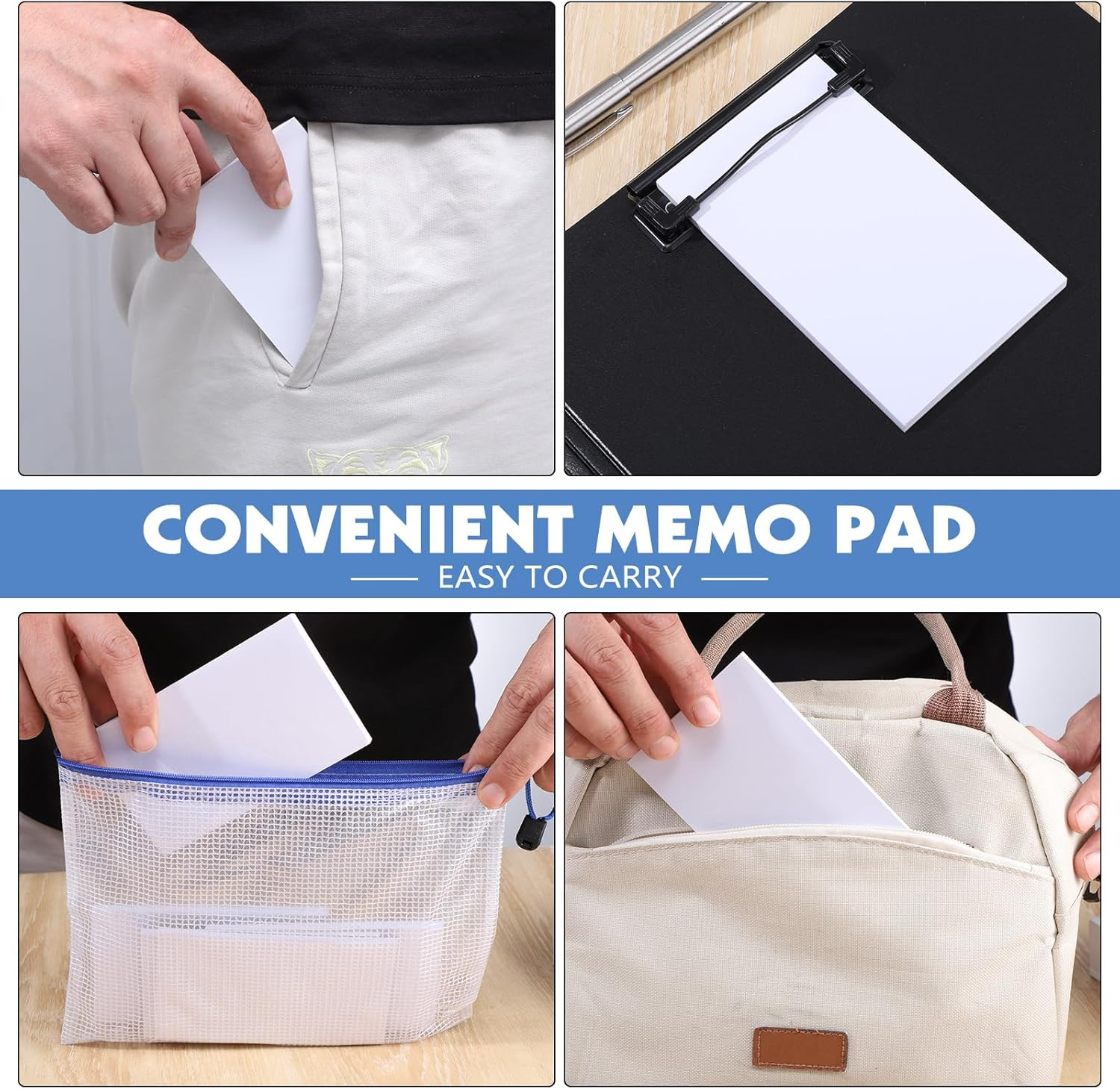 10 Pack Note Pads, 3″X 5″ Writing Pads Scratch Pad 50 Sheets per Pad Small Memo