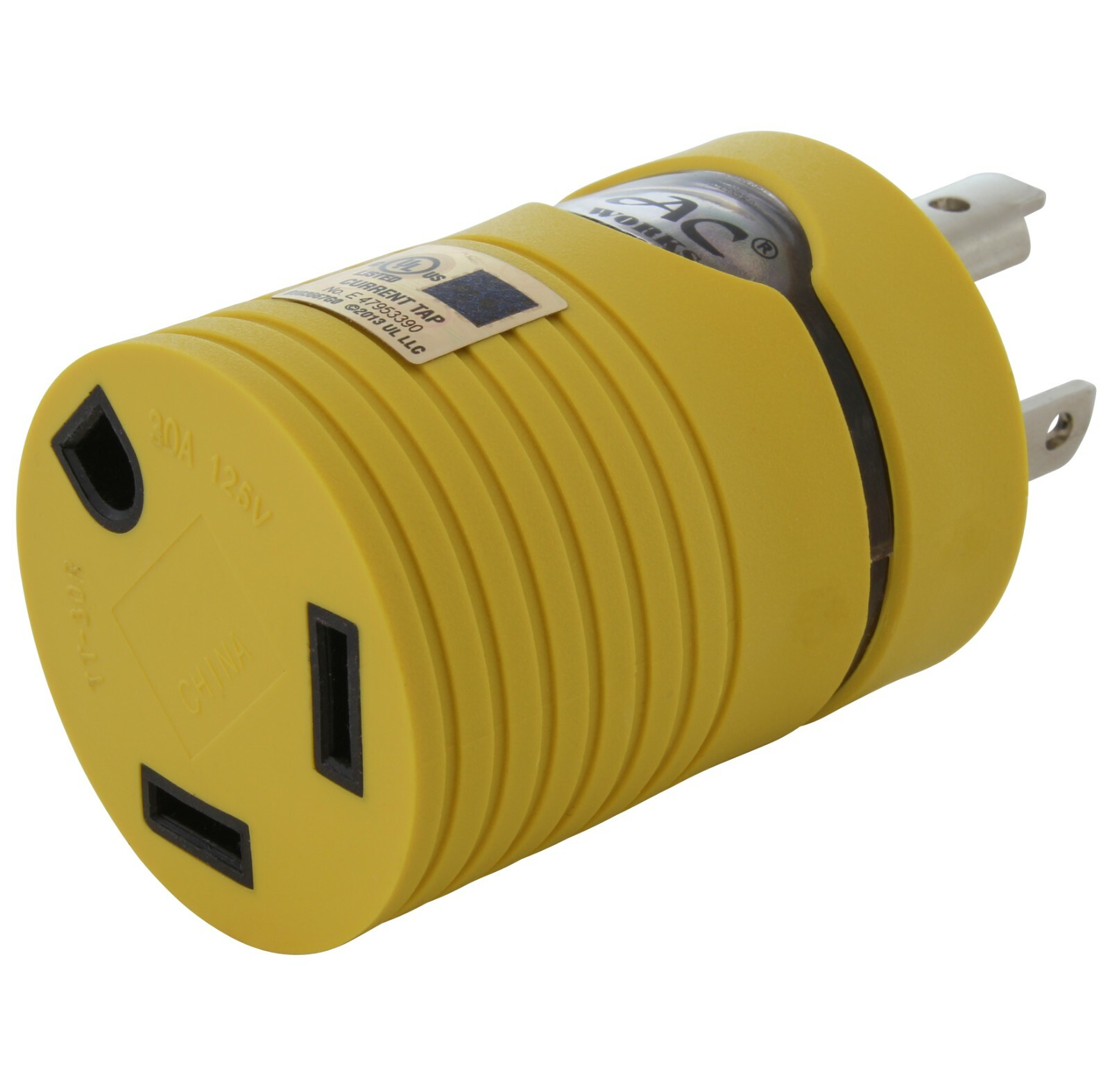 30 Amp RV/Generator Adapter NEMA L5-30P to NEMA TT-30R by AC WORKS®