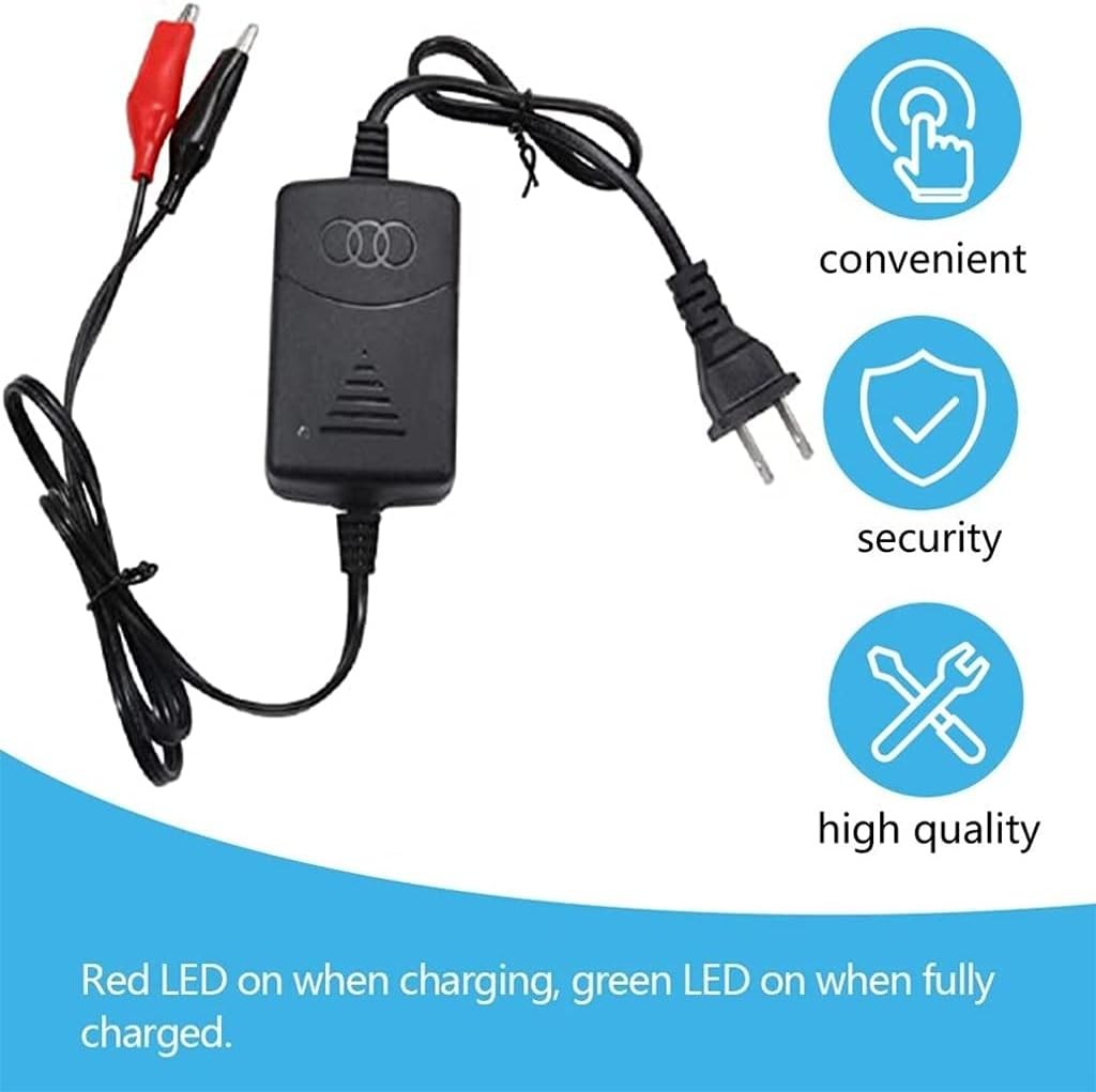 12V Sealed Lead Acid Battery Charger with Short Circuit Protection, 100-240V AC