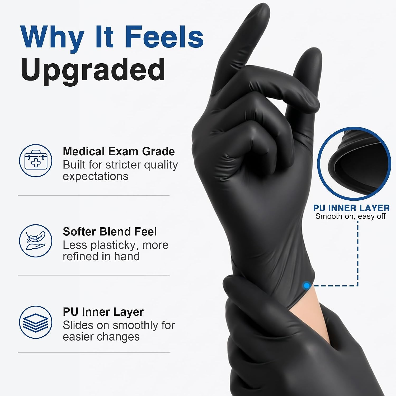 Valuable 100 Count of 4 Mil Latex-Free Vinyl Gloves for Medical & Daily Use