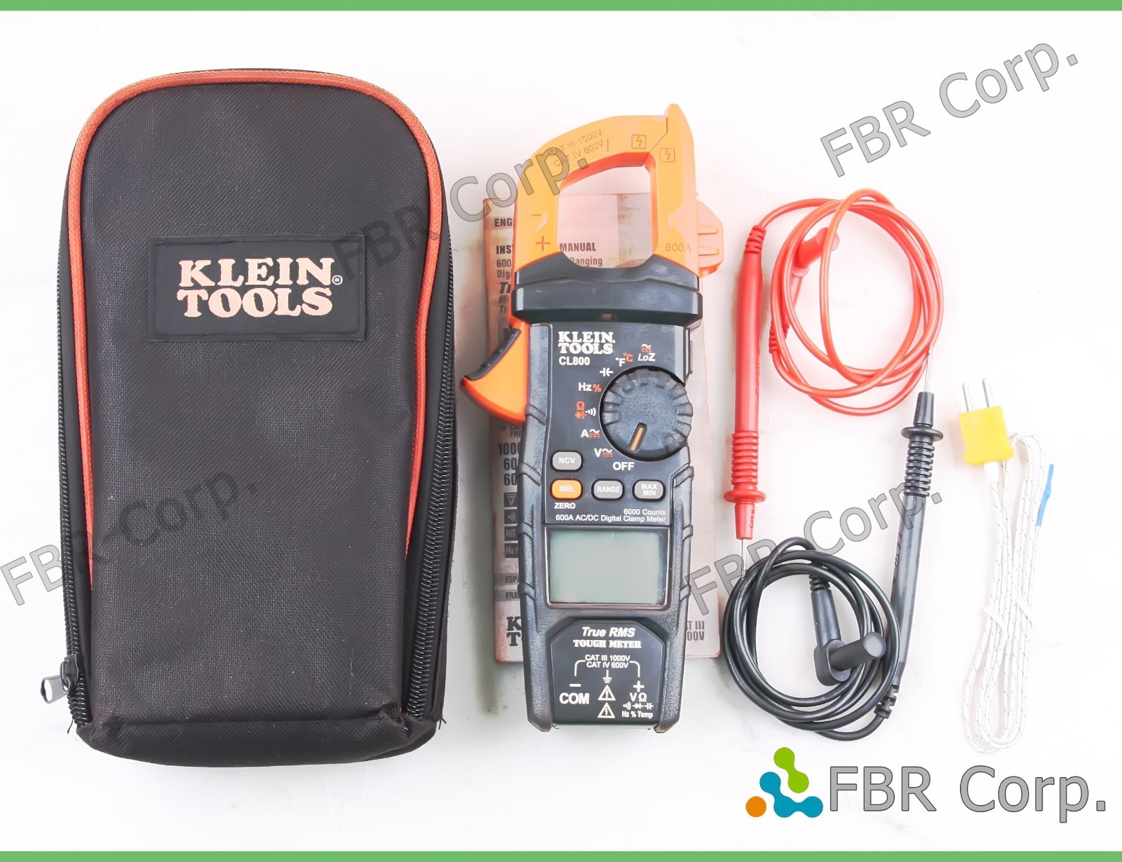 Klein Tools CL800 Low Impedance Cordless Auto-Range Digital Clamp Meter Kit