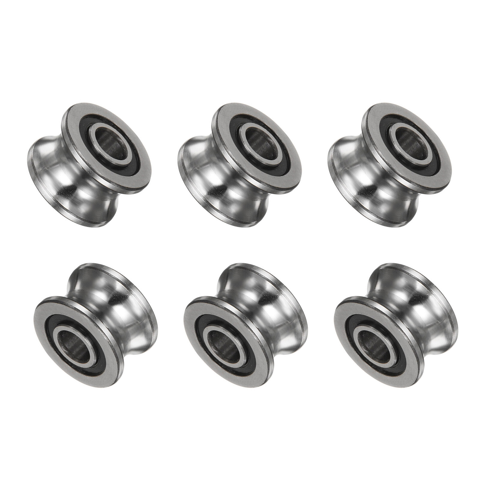6Pcs 8×22.5×14.5mm U Groove Track Guide Bearing,(GCr15)Bearings SG22