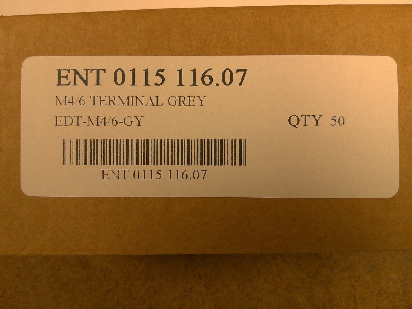 Terminal Block ABB Entrelec 0115 116.07 Feed Through Type: M 4/6 50PCS