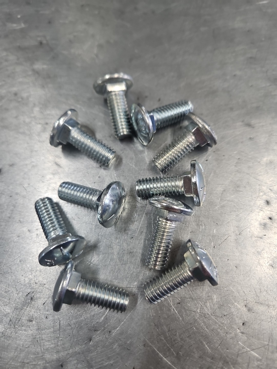 Grade 5 Carriage Bolt 3/8″-16 x 1″ Zinc Carriage Bolt 3/8 x 1 (10 PCS)
