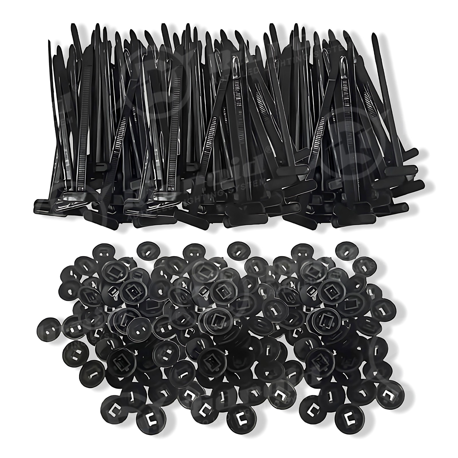 50-500pcs Nylon Universal Cable Tie Buckle Heavy Duty Self-Locking Free Shipping