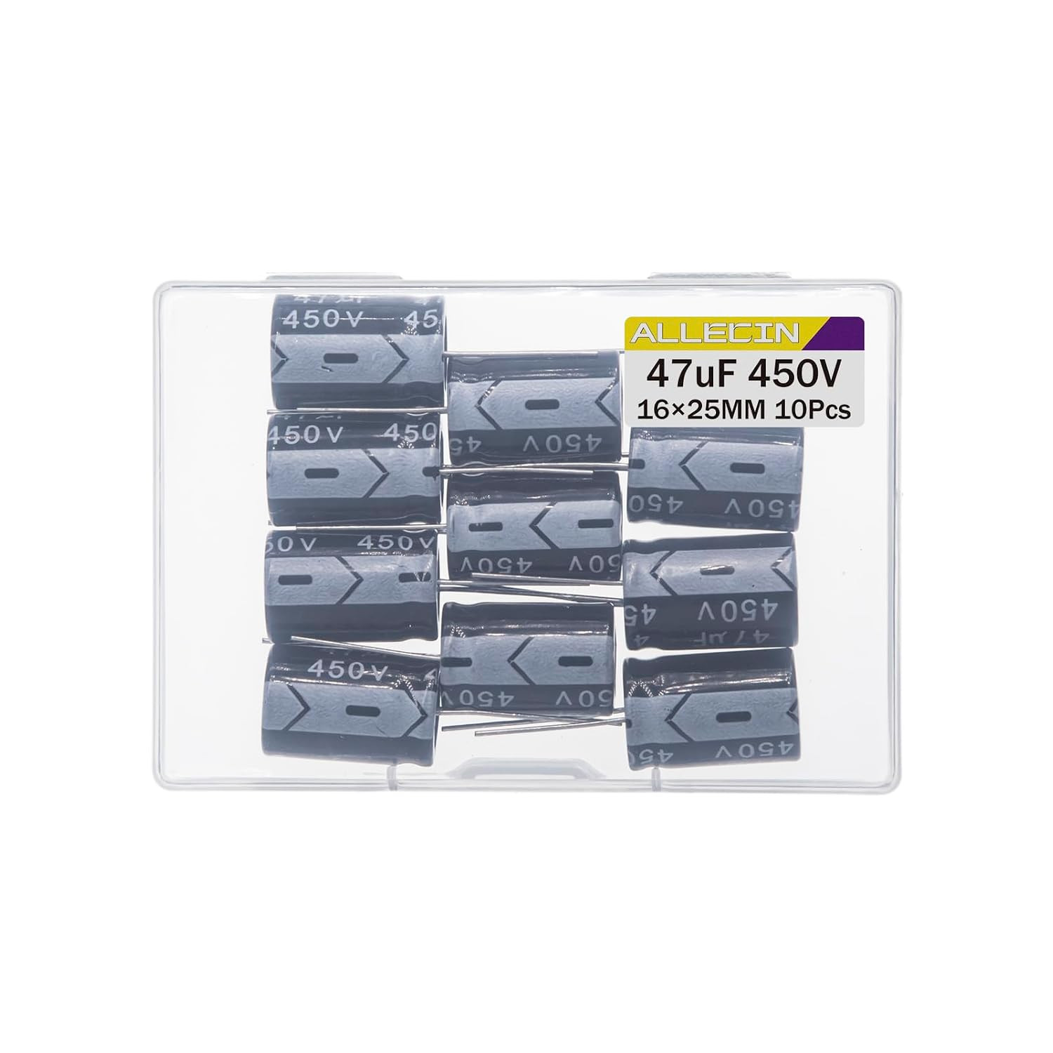 47Uf 450V 16X25Mm Electrolytic Capacitor 47 UF MFD 450 Volt 0.63X0.98In