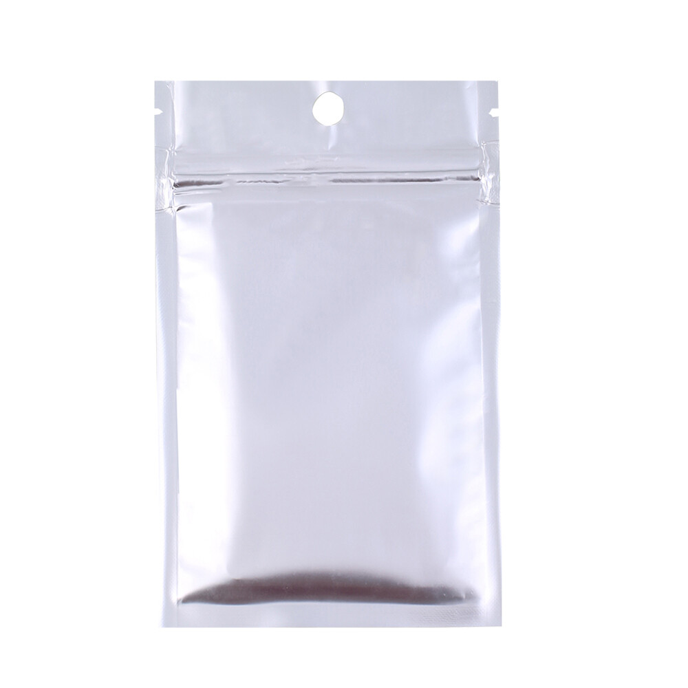 Variety of Sizes/Colors for Clear/Color/Silver Zip Bag w/ Hang Hole (100/Pack)